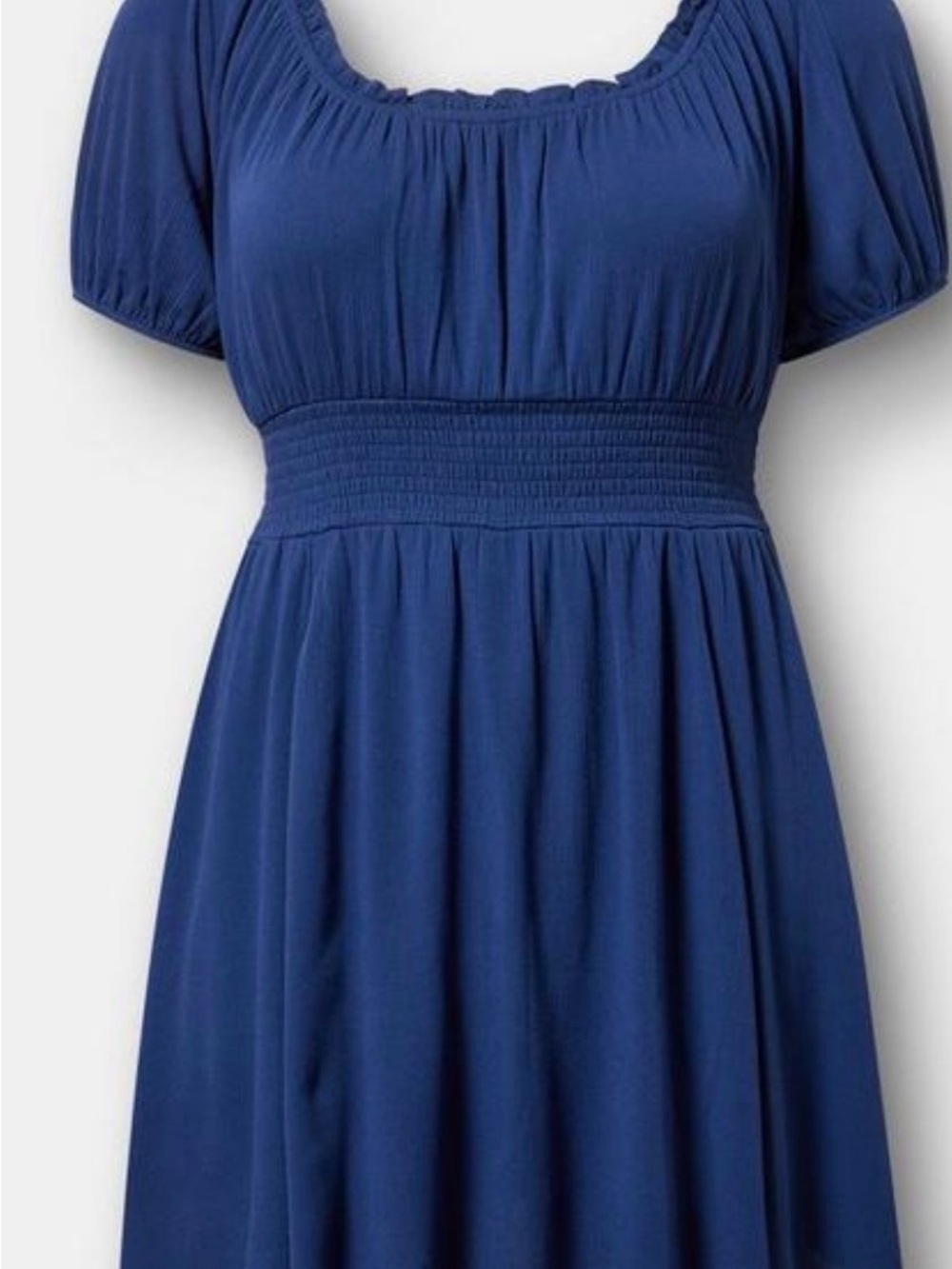 NWT - Torrid Women’s Navy Blue Empire-Waist Short Sleeve Romper